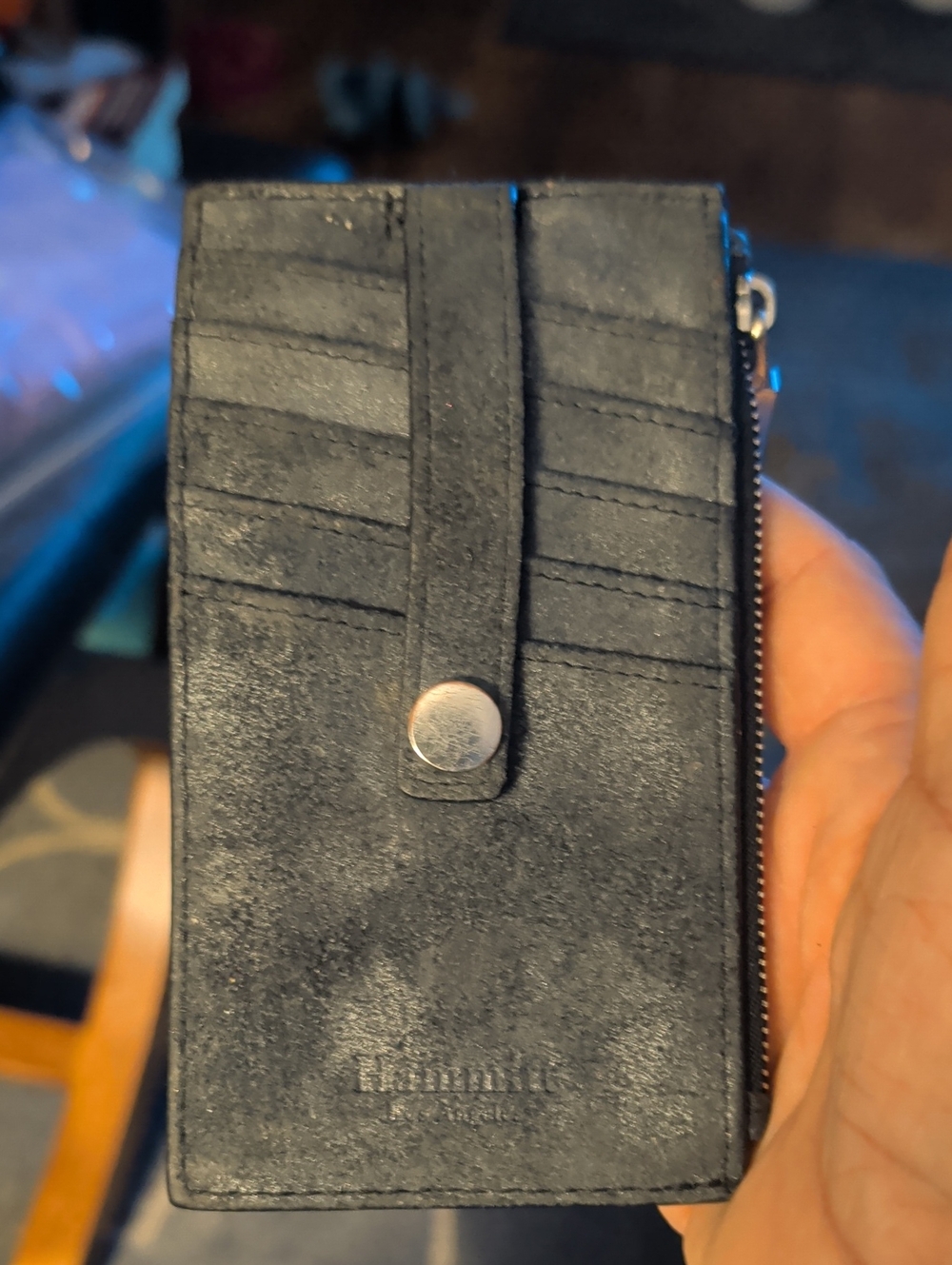 Hammit Navy Blue credit card hokder